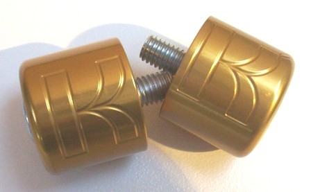 Kwaka bar ends K logo gold w' bolts.jpg