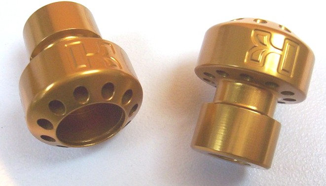 Race stand bobbins anodised gold K logo.jpg