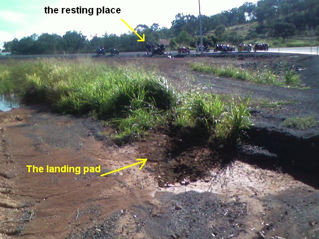 The landing strip..