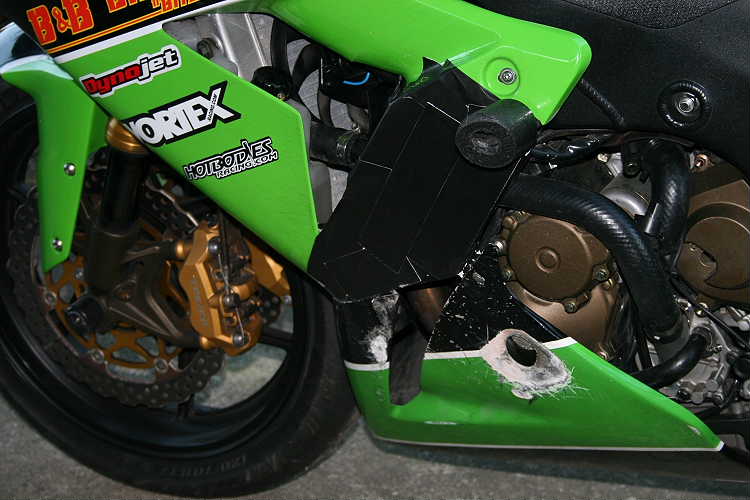 Close up bike damage.JPG