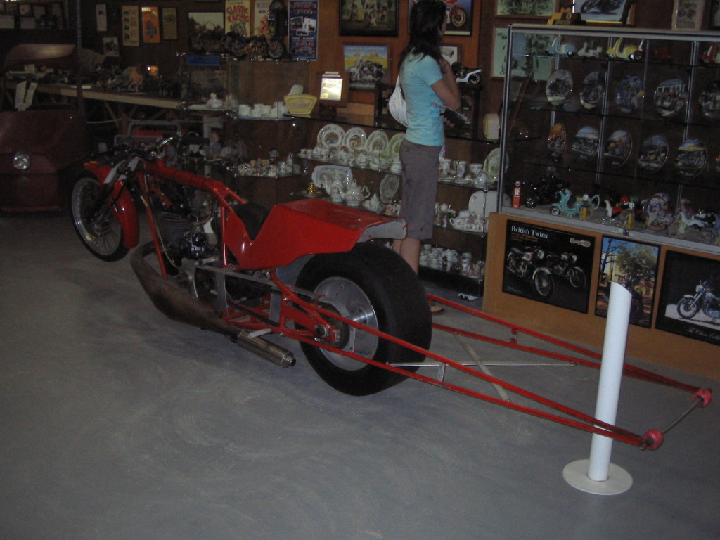 vintage drag bike