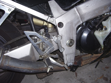 Right rear set snapped in half (is that what it's called??)