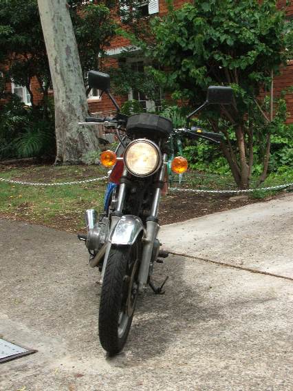 Front on