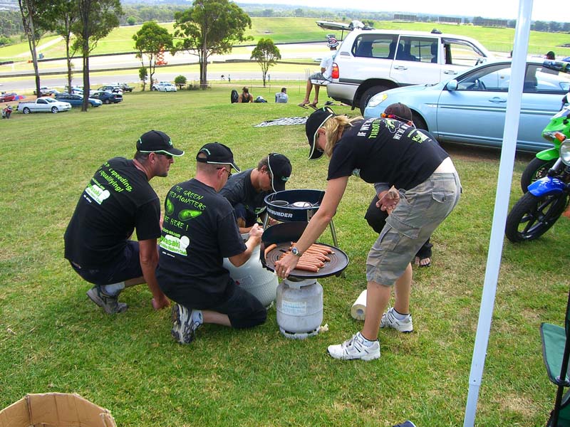 Still cant get that BBQ going...and look more people have gathered!
