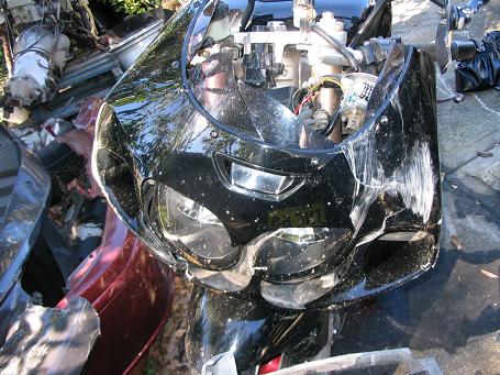 Result of impact from a Honda that thinks it is an airplane.