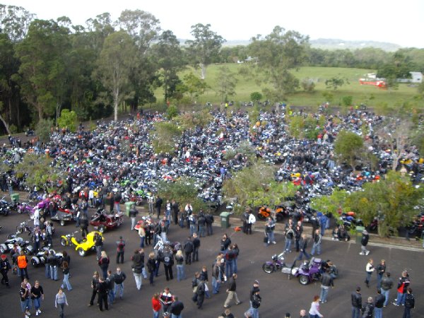 Just a portion of the expected 7000 bikes