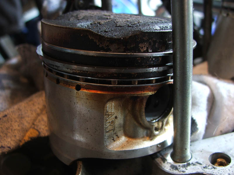 Before (eww!) (l/h piston)