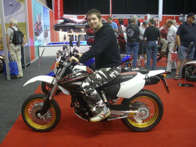 me on the honda motard... nice commuter :D