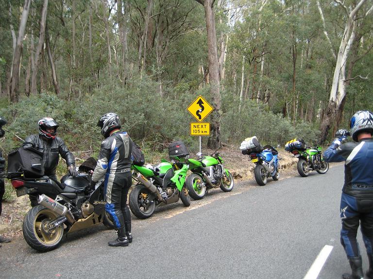 The Road Captain gathering the troops before the assault