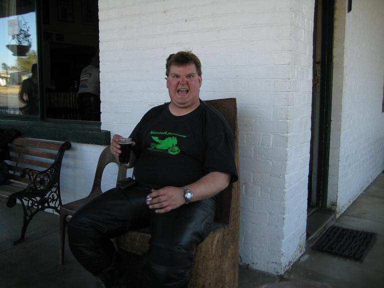 Don't get between this bloke and his Moussaka