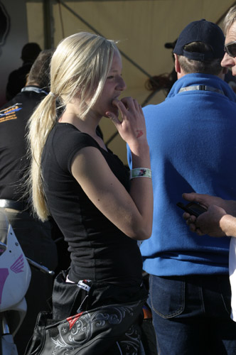 Who needs promo girls when the racers are so fine?