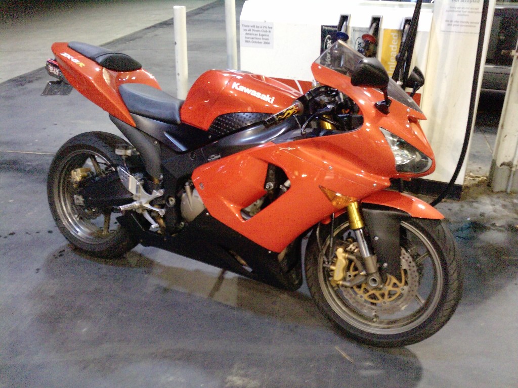 filling the tank up for night ridding!