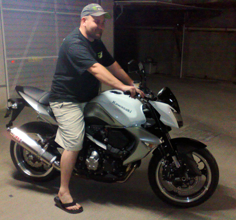 Disco on new toy.jpg