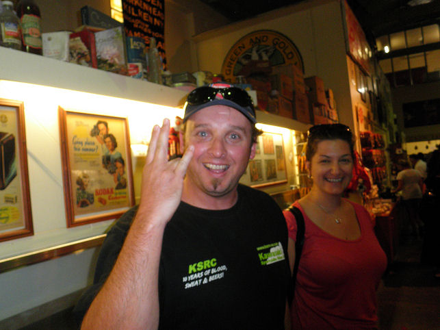 You bump into the strangest people :-)