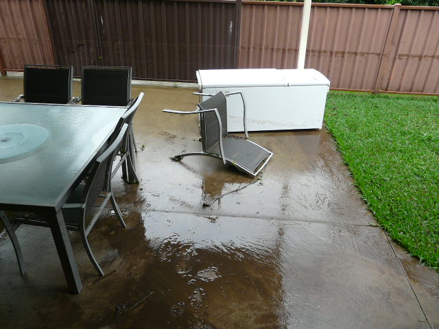 My beer fridge floated out the door