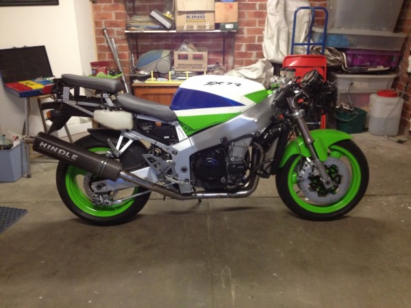 Getting there, tank isn't quite right, I know, but I'm happy.<br />Thats it for now, this weekend will see more painting &amp; fitting of fairings.