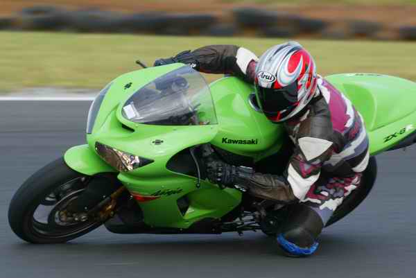 After Burner ride day Feb 05' 2005 ZX6R Frank Thomas Leathers Circa 1995.