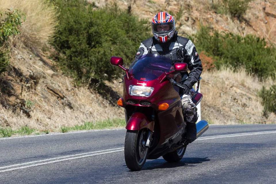 hubby on his 1100